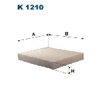 Filter, vazduh unutrašnjeg prostora FILTRON K 1210 IC-B68D8D