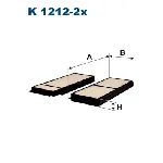 Filter, vazduh unutrašnjeg prostora FILTRON K 1212-2X IC-AC4334