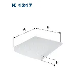 Filter, vazduh unutrašnjeg prostora FILTRON K 1217 IC-B05814