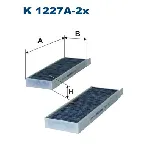 Filter, vazduh unutrašnjeg prostora FILTRON K 1227A-2X IC-BBF951