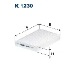 Filter, vazduh unutrašnjeg prostora FILTRON K 1230 IC-BE9A67