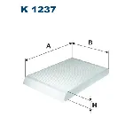 Filter, vazduh unutrašnjeg prostora FILTRON K 1237 IC-B4386A