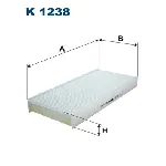 Filter, vazduh unutrašnjeg prostora FILTRON K 1238 IC-BE9B0B