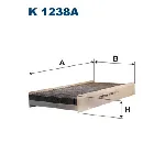 Filter, vazduh unutrašnjeg prostora FILTRON K 1238A IC-B086A0