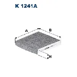 Filter, vazduh unutrašnjeg prostora FILTRON K 1241A IC-E3CCEB