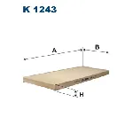 Filter, vazduh unutrašnjeg prostora FILTRON K 1243 IC-B0DDA9