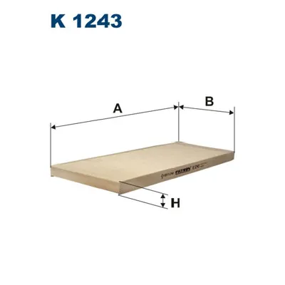Filter, vazduh unutrašnjeg prostora FILTRON K 1243 IC-B0DDA9