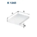 Filter, vazduh unutrašnjeg prostora FILTRON K 1245 IC-B4906D