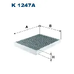 Filter, vazduh unutrašnjeg prostora FILTRON K 1247A IC-BB1DB8