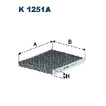 Filter, vazduh unutrašnjeg prostora FILTRON K 1251A IC-DED8E8