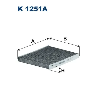 Filter, vazduh unutrašnjeg prostora FILTRON K 1251A IC-DED8E8