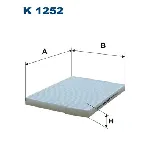 Filter, vazduh unutrašnjeg prostora FILTRON K 1252 IC-BC0285