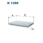 Filter, vazduh unutrašnjeg prostora FILTRON K 1255 IC-B8FC08