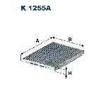 Filter, vazduh unutrašnjeg prostora FILTRON K 1255A IC-E6A6CF