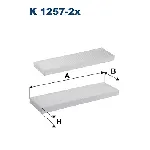 Filter, vazduh unutrašnjeg prostora FILTRON K 1257-2X IC-BC0288