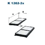 Filter, vazduh unutrašnjeg prostora FILTRON K 1262-2X IC-BB9337