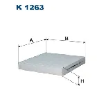 Filter, vazduh unutrašnjeg prostora FILTRON K 1263 IC-BBF958