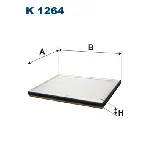 Filter, vazduh unutrašnjeg prostora FILTRON K 1264 IC-BA8974