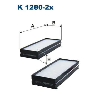 Filter, vazduh unutrašnjeg prostora FILTRON K 1280-2X IC-BB9343