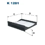 Filter, vazduh unutrašnjeg prostora FILTRON K 1281 IC-C01C40