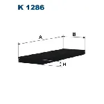 Filter, vazduh unutrašnjeg prostora FILTRON K 1286 IC-C53AEC