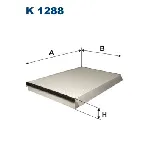 Filter, vazduh unutrašnjeg prostora FILTRON K 1288 IC-B68D8E