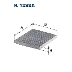 Filter, vazduh unutrašnjeg prostora FILTRON K 1292A IC-G0UC4Y