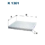 Filter, vazduh unutrašnjeg prostora FILTRON K 1301 IC-BF7271