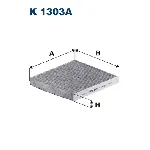 Filter, vazduh unutrašnjeg prostora FILTRON K 1303A IC-G0S43Q