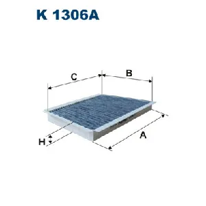 Filter, vazduh unutrašnjeg prostora FILTRON K 1306A IC-B7CE83