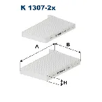 Filter, vazduh unutrašnjeg prostora FILTRON K 1307-2X IC-C10000