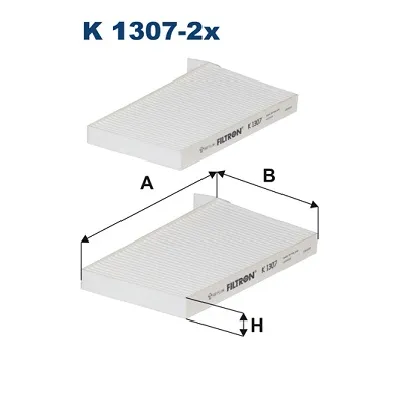 Filter, vazduh unutrašnjeg prostora FILTRON K 1307-2X IC-C10000