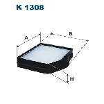 Filter, vazduh unutrašnjeg prostora FILTRON K 1308 IC-C42DBD