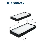Filter, vazduh unutrašnjeg prostora FILTRON K 1309-2X IC-C0C797