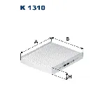 Filter, vazduh unutrašnjeg prostora FILTRON K 1310 IC-E3CCE7