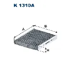 Filter, vazduh unutrašnjeg prostora FILTRON K 1310A IC-E6A6C5