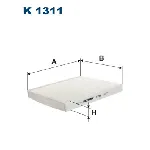 Filter, vazduh unutrašnjeg prostora FILTRON K 1311 IC-D73747