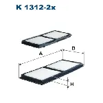 Filter, vazduh unutrašnjeg prostora FILTRON K 1312-2X IC-D0AA9E