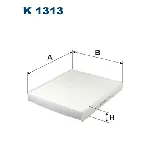 Filter, vazduh unutrašnjeg prostora FILTRON K 1313 IC-D0AAA2