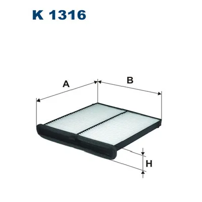 Filter, vazduh unutrašnjeg prostora FILTRON K 1316 IC-D4B615