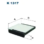 Filter, vazduh unutrašnjeg prostora FILTRON K 1317 IC-C5504C