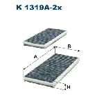 Filter, vazduh unutrašnjeg prostora FILTRON K 1319A-2X IC-C0C793
