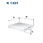 Filter, vazduh unutrašnjeg prostora FILTRON K 1321 IC-D357C9