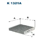 Filter, vazduh unutrašnjeg prostora FILTRON K 1321A IC-D39139