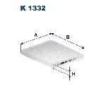 Filter, vazduh unutrašnjeg prostora FILTRON K 1332 IC-C456AC