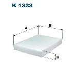 Filter, vazduh unutrašnjeg prostora FILTRON K 1333 IC-D02E21