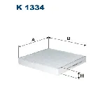 Filter, vazduh unutrašnjeg prostora FILTRON K 1334 IC-C35C47