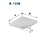Filter, vazduh unutrašnjeg prostora FILTRON K 1338 IC-D466B1