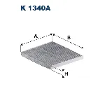 Filter, vazduh unutrašnjeg prostora FILTRON K 1340A IC-G0USEQ