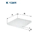 Filter, vazduh unutrašnjeg prostora FILTRON K 1341 IC-D40707